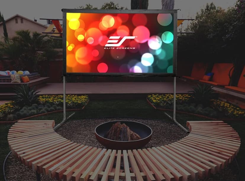 Elite Screens 120-INCH Projector Screen|Outdoor Indoor Movie Screens|16:9 Freestanding Portable Foldable ProjectionStand|Home Theater, OMS120H2