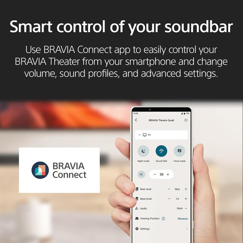 Sony BRAVIA Theater Bar 8 Soundbar for TV Surround Sound Home Theater 11 Speaker Soundbar, 360 Spatial Sound Mapping, Dolby Atmos/DTS:X, Dolby Vision, HDMI 2.1 (HT-A8000)