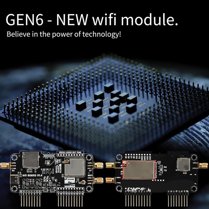 WiFi Devboard for Flipper Zero Device, 4 in 1 Wireless Sniffer and Mouse Jacker WiFi Antenna Module, 2.4/5GHz CC1101 Modification Module, WiFi Multiboard Accessories Wireless Transceiver Module DIY