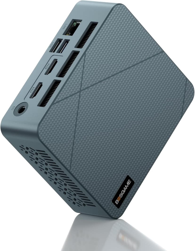 Mini PC E2, AMD Ryzen 5 3550H Mini Computers, 16GB RAM 512GB NVMe SSD, USB-C & Dual HDMI Ports Triple Display Desktop PC, RJ45 LAN, WiFi 5/Bluetooth 5.0