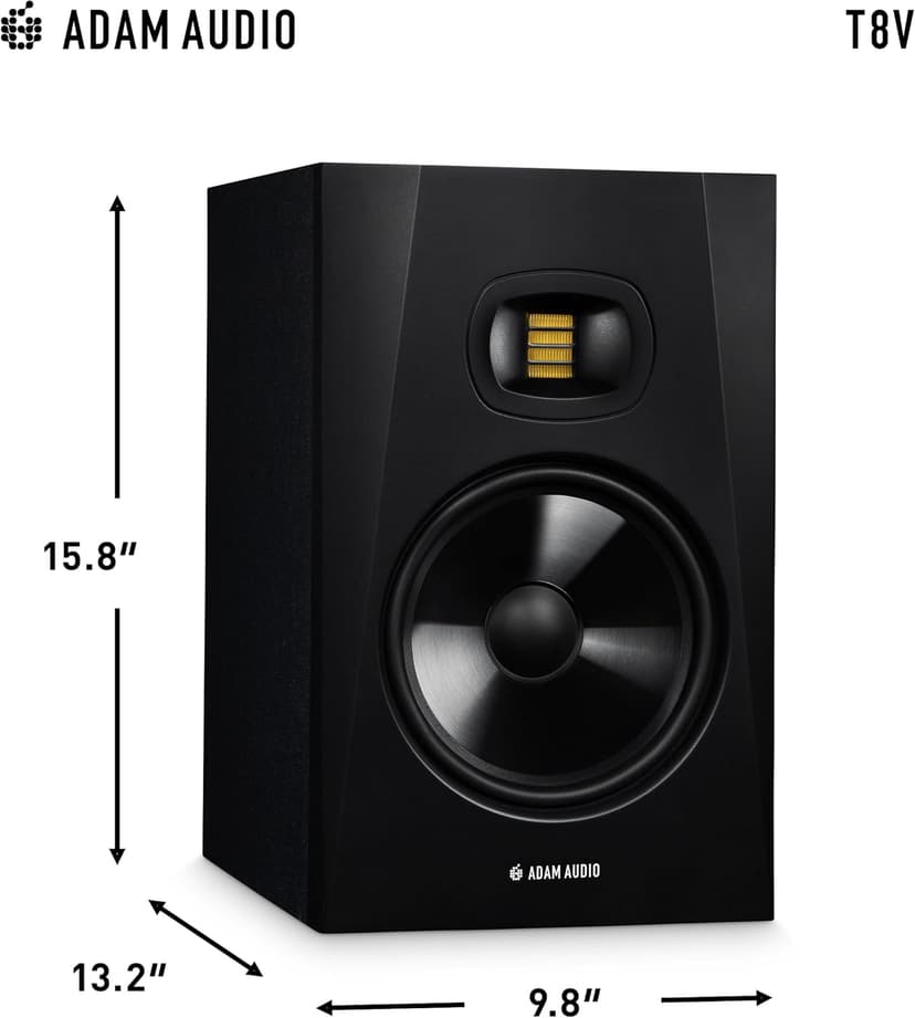 ADAM Audio T8V Studio Monitor for recording, mixing and mastering, Studio Quality Sound (Single)