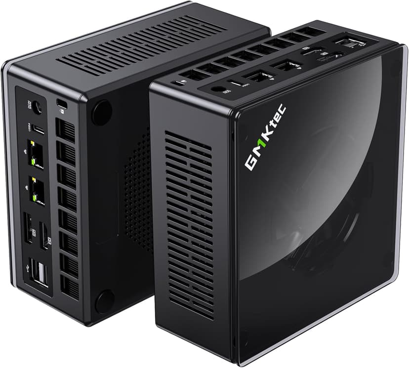 GMKtec Gaming Mini PC K8 Plus AMD Ryzen 7 8845HS(8C/16T, up to 5.1GHz) 64GB DDR5 RAM 1TB SSD, Desktop Computer Dual NIC 2.5G, HDMI 2.1, USB4