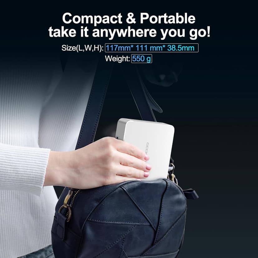 GEEKOM Mini PC XT12 Pro, with 12th Gen Intel i9-12900HK NUC12 Mini Computers(14C/20T,Up to 5GHz), 32GB RAM & 1TB PCIe Gen 4 SSD Mini PC Windows 11 Pro, 8K/Quad Display/USB4.0/WiFi 6E/BT5.2/2.5G LAN