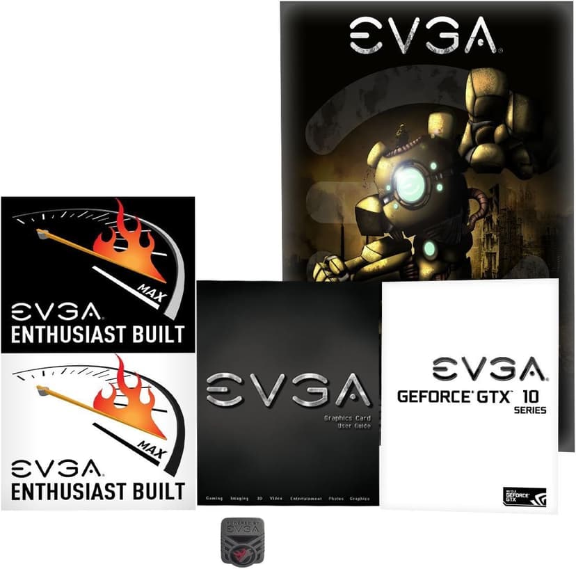 EVGA GeForce GTX 1080 SC GAMING ACX 3.0, 8GB GDDR5X, LED, DX12 OSD Support (PXOC) Graphics Card 08G-P4-6183-KR (Renewed)
