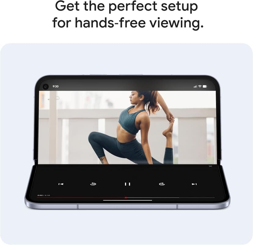 Google Pixel 10 Pro Fold - Unlocked Android Smartphone with Gemini, Your AI Assistant - Advanced Triple Rear Camera System - 24+ Hour Battery - Foldable Display - Moonstone - 256 GB (2025 Model)
