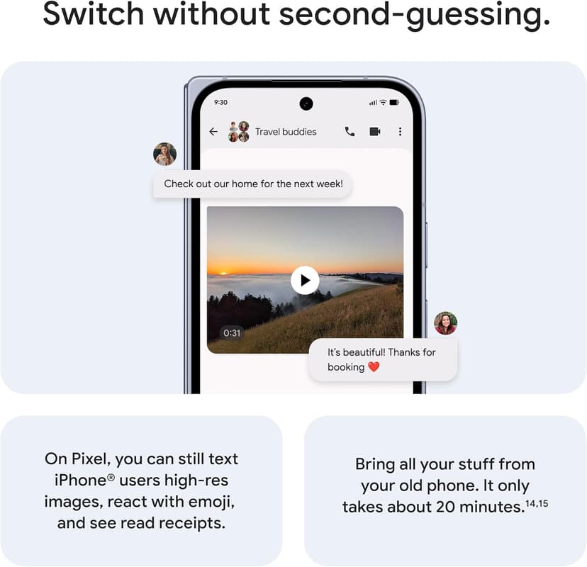 Google Pixel 10 Pro Fold - Unlocked Android Smartphone with Gemini, Your AI Assistant - Advanced Triple Rear Camera System - 24+ Hour Battery - Foldable Display - Moonstone - 256 GB (2025 Model)