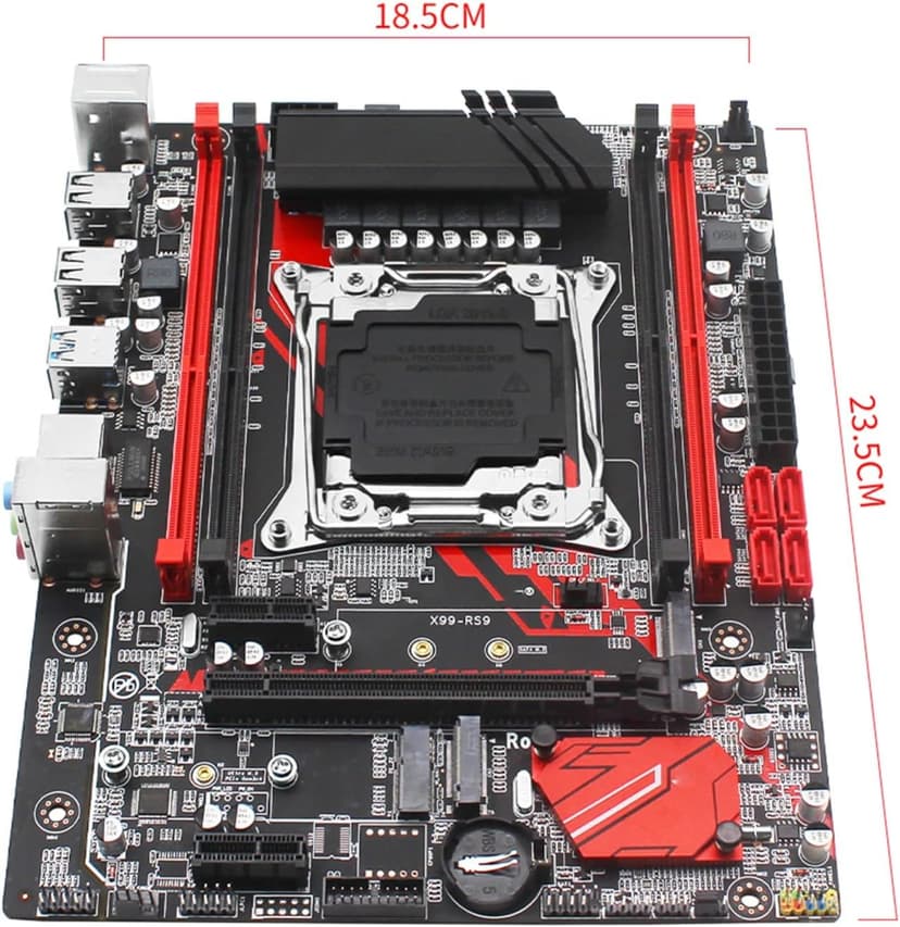 Desktop MainboardFit for Machinist X99 Mining Motherboard LGA 2011-3 with M.2 NVME Slot Support Four Channels DDR4 64GB ECC SATA3.0 USB3.0 Gaming Motherboard
