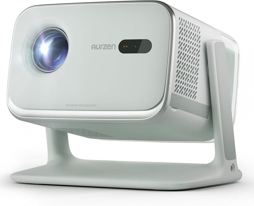 BOOM mini 4-in-1 Smart Projector Built-in Google TV, 10,000+ Apps, Real-Time Focus & Keystone, 20W Speakers DoIby Audio, 500 ANSI Lumens Outdoor Movie Projector with WiFi and Bluetooth, Green