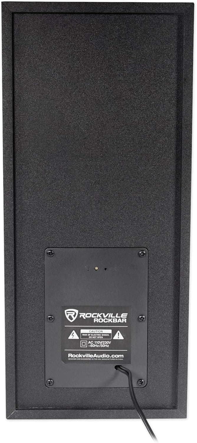 Rockville ROCKBAR 40" 400W Soundbar W/Wireless Subwoofer/Bluetooth/HDMI/Optical, Black