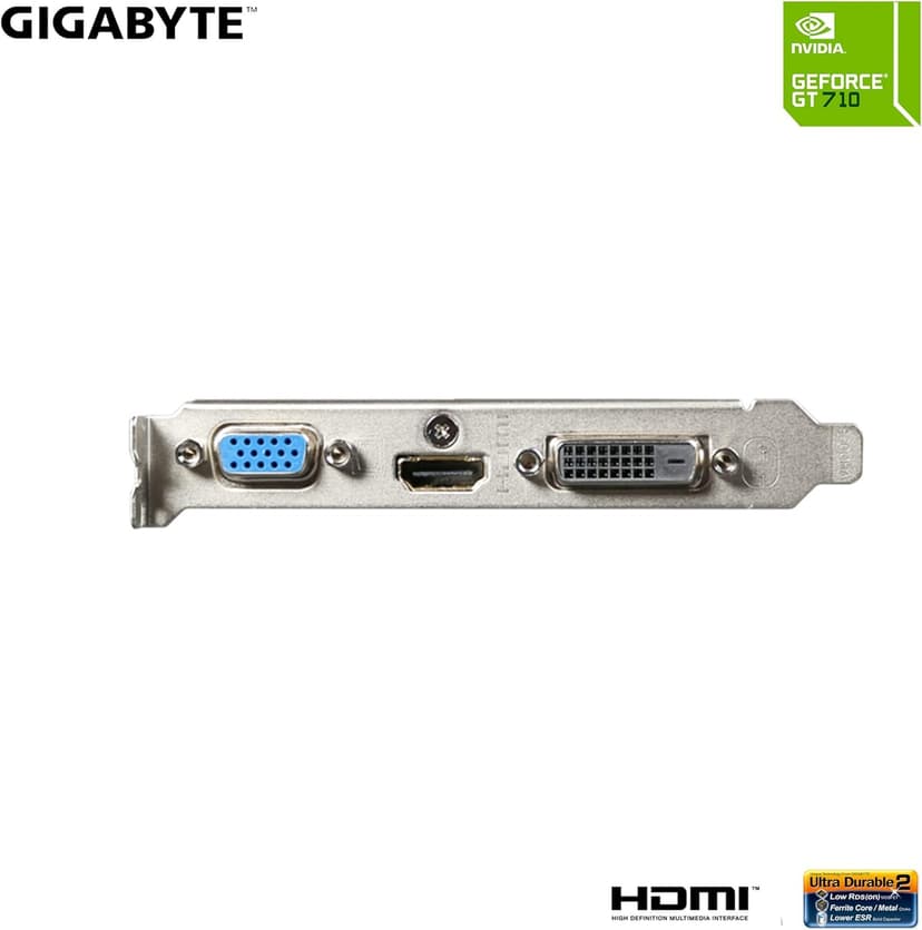 GIGABYTE 2GB RAM DDR3 SDRAM Video Graphics Cards GV-N710D3-2GL REV2.0