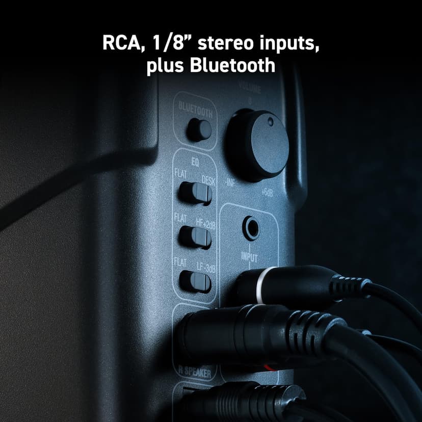 IK Multimedia iLoud Micro Monitor 50 watt Portable Wireless Bluetooth Studio Reference Monitors, Dual Speakers for Music Production, Mixing, Mastering, Composing, producing and DJs
