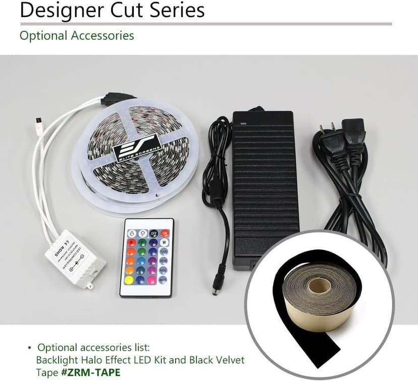 Elite Screens Designer Cut, 135-inch 16:9, Blackout DIY High Contrast Grey Projector Screen Material, ZRM-135H-CINEGREY