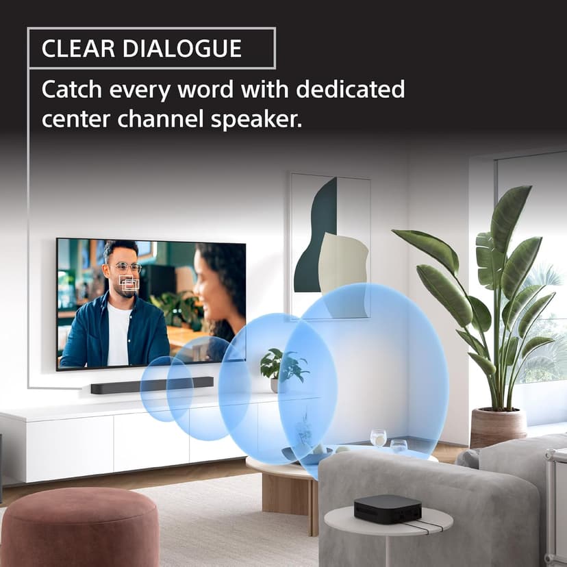 Sony BRAVIA Theater System 6, 5.1ch Home Theater System Sound bar with subwoofer and Rear Speakers, Surround Sound by Dolby Atmos/DTS:X Compatible HT-S60