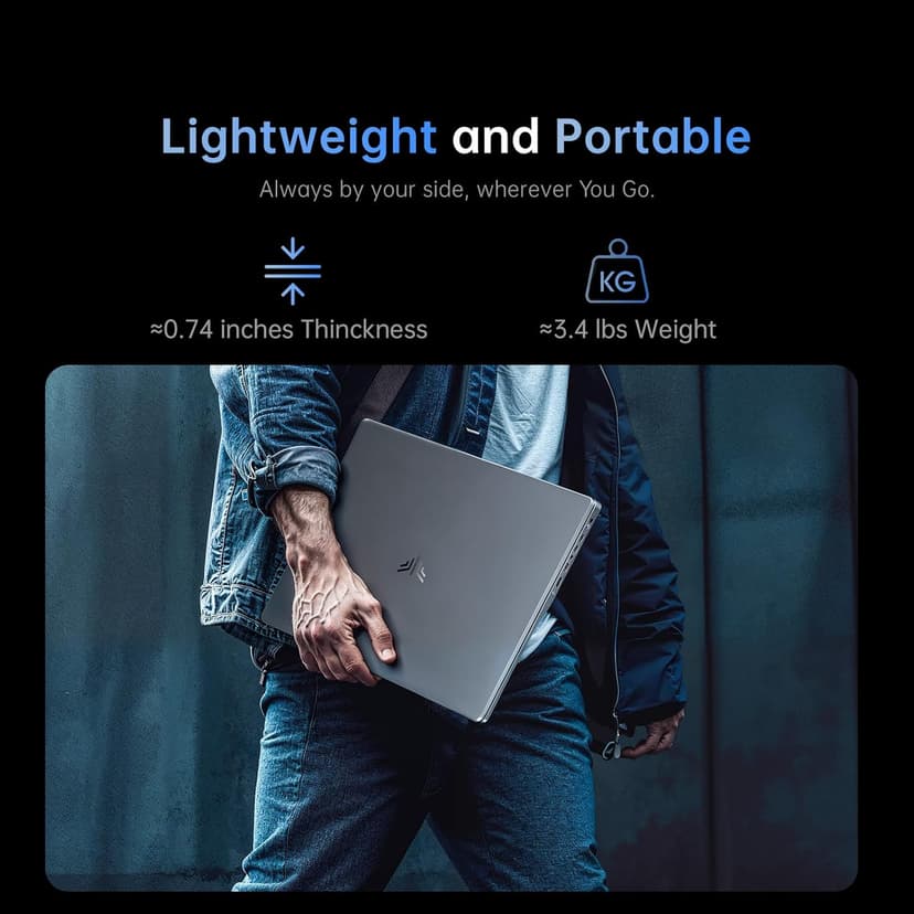 ACEMAGIC 15.6 Inch Laptop with Windows 11, 16GB DDR4 RAM 512GB M.2 2280 SSD,Intel N N97 Quad-Core Processor, WiFi,Bluetooth,Webcam,Portable Laptops Computer for Office Student Business Entertainment