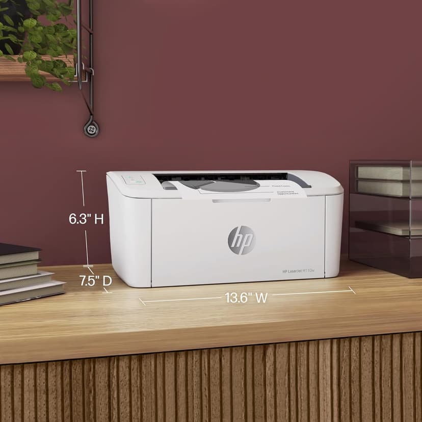 HP LaserJet M110w Wireless Black & White Printer, Print, Fast speeds, Easy setup, Mobile printing, Best for small teams