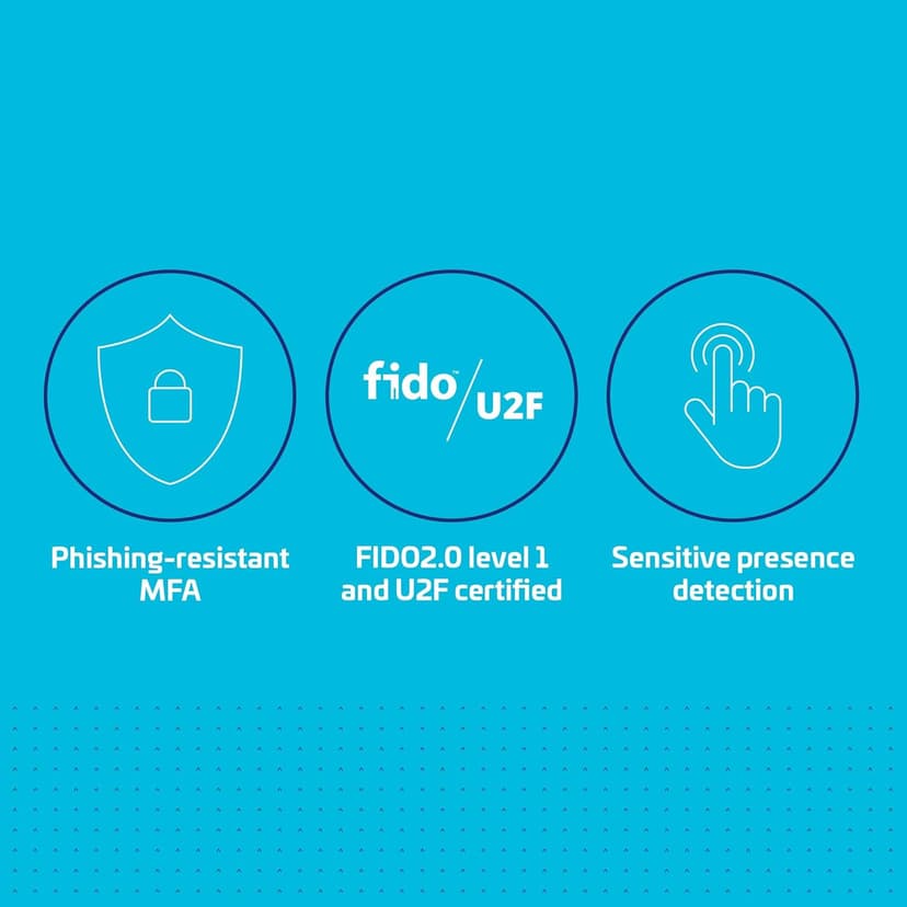 Thales - SafeNet eToken FIDO - FIDO2 Certified Security Key - Passwordless Phishing-Resistant Authentication for Web Apps, Devices & Desktops - USB-A