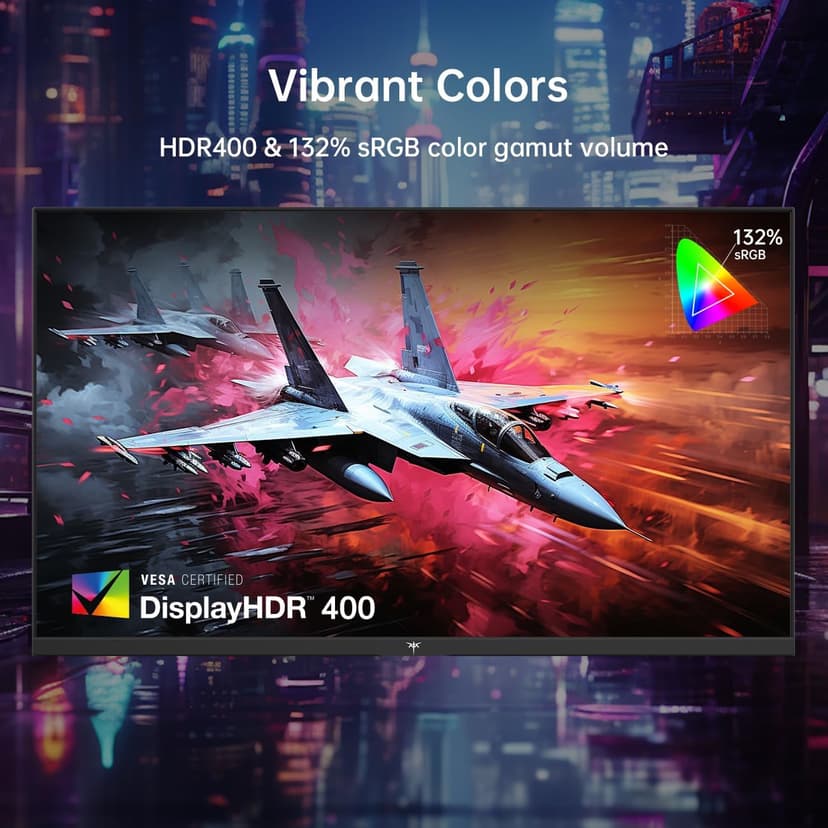 KTC 27 Inch 4K Gaming Monitor, UHD 160Hz/144Hz 1ms Fast IPS Monitor, Freesync/G-Sync, HDR400, 132% sRGB, HDMI DisplayPort, VESA, Tilt/Height/Pivot Adjustable, H27P22S