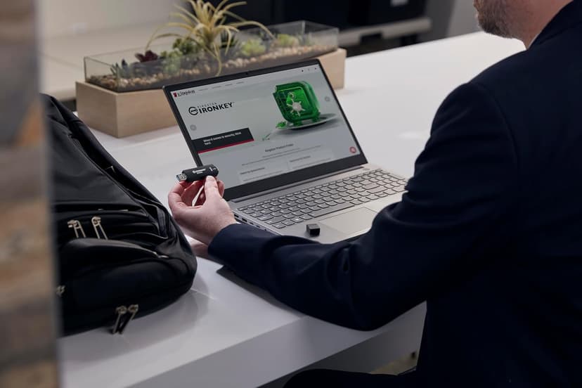 Kingston Ironkey D500S 128GB Encrypted Flash Drive | Dual Hidden Partition | FIPS 140-3 Level 3 | XTS-AES 256-bit | BadUSB and Brute Force Protection | Multi-Pin Option | IKD500S/128GB