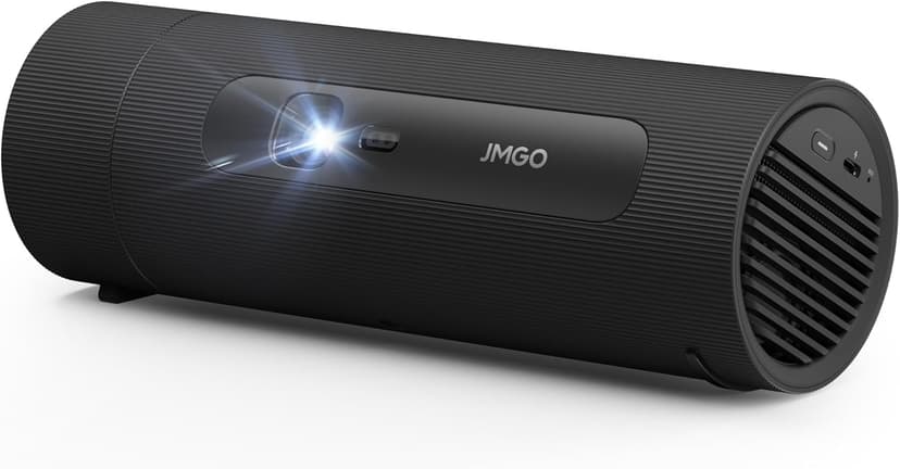 JMGO PicoFlix 2024 New Bottle Rotating Gimbal Projector, 4.5hrs Battery, Smart & Portable Outdoor Projector with Google TV, Licensed Netflix, 1080P FHD, 420 ISO Lumens, Auto Focus, HDR10, 10W Speakers