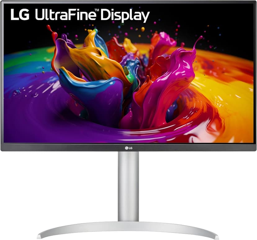 LG 27UP850K-W 27-inch Ultrafine 4K UHD (3840 x 2160) IPS Computer Monitor, 60Hz, 5ms, DisplayHDR 400, Built-in Speaker, HDMI, DisplayPort, USB Type-C 90W PD, Tilt/Height/Pivot Adjustable Stand, White