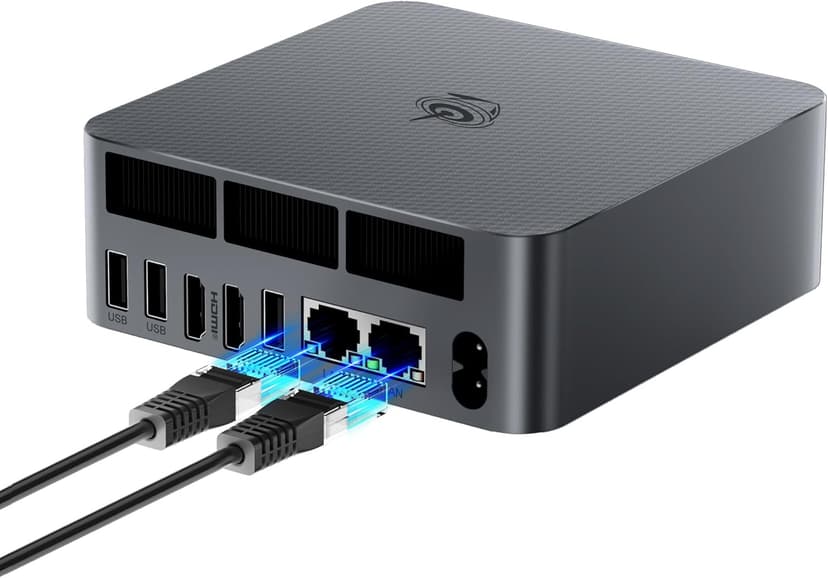 Beelink EQR6 AI Mini PC, AMD Ryzen 7 6800U(6nm, 8C/16T) up to 4.7GHz, Mini Computer 32GB LPDDR5 RAM 1TB M.2 PCIe 4.0 SSD, Micro PC 4K@60Hz Dual Display, Built-in PSU Copilot WiFi6/BT5.2/1000Mbps