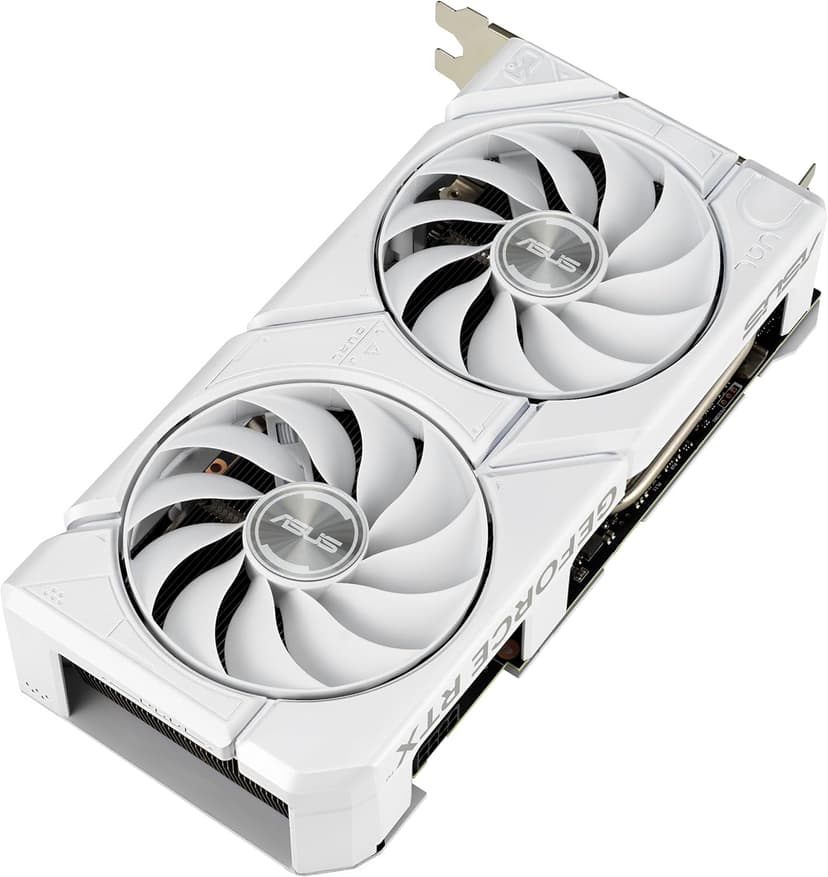 ASUS Dual GeForce RTX 4060 EVO White OC Edition 8GB GDDR6 Gaming Graphics Card White (Nvidia GeForce RTX4060 DLSS3, 246 AI Tops, PCIe 4.0, 1x HDMI 2.1a, 3X DisplayPort 1.4a,