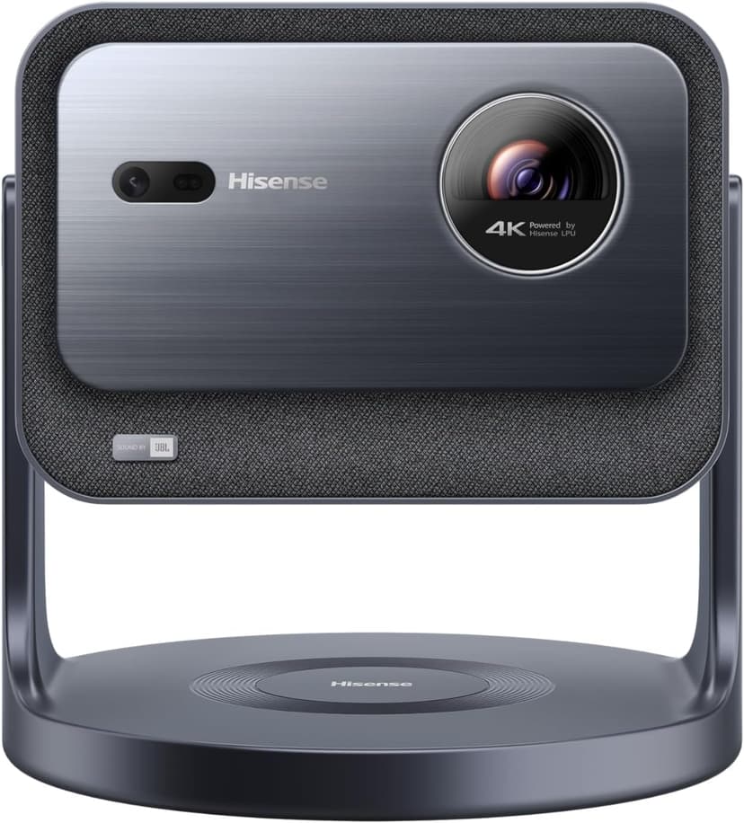 Hisense C2 4K UHD Triple Color RGB Laser Portable Mini Projector, 65”~300", 2000 ANSI Lumens, 110% BT.2020 Wide Color Gamut, Dolby Vision, Sound by JBL, Netflix, WIFI 6E