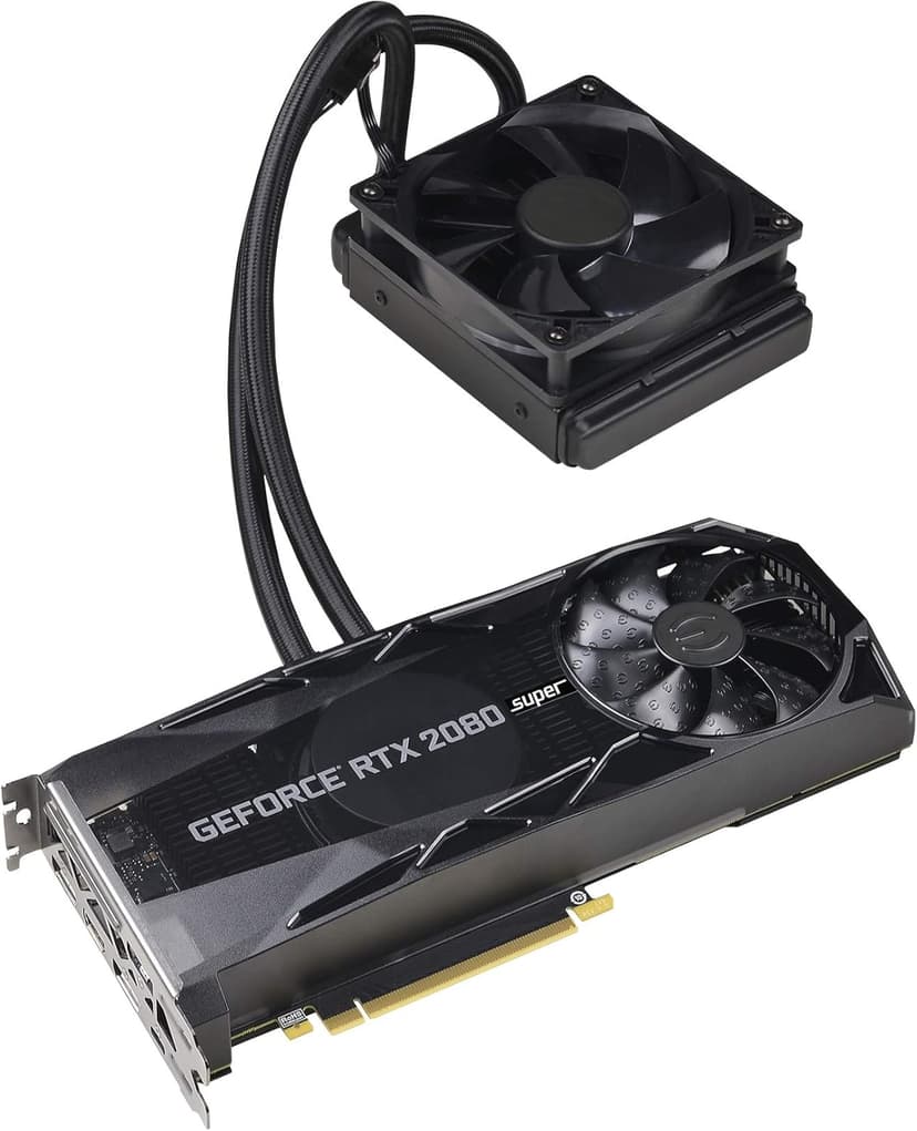 EVGA GeForce RTX 2080 Super XC Hybrid Gaming, 08G-P4-3188-KR, 8GB GDDR6, RGB LED Logo, Metal Backplate