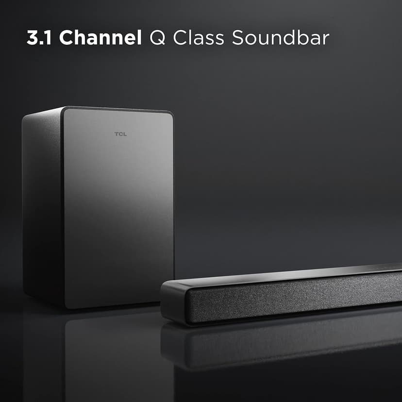 TCL Q Class Premium 3.1 Ch Sound Bar with Subwoofer DTS Virtual:X - Black Q6310