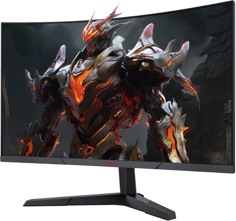 KOORUI Gaming Monitor, QHD 2560P Computer Monitor, 144Hz 27 Inch Monitor (1ms, 1800R Curved VA Panel, DP1.2+HDMI*2, AdaptiveSync, Narrow Bezel with Ultra-Thin), Tilt Adjustable,Eye Care