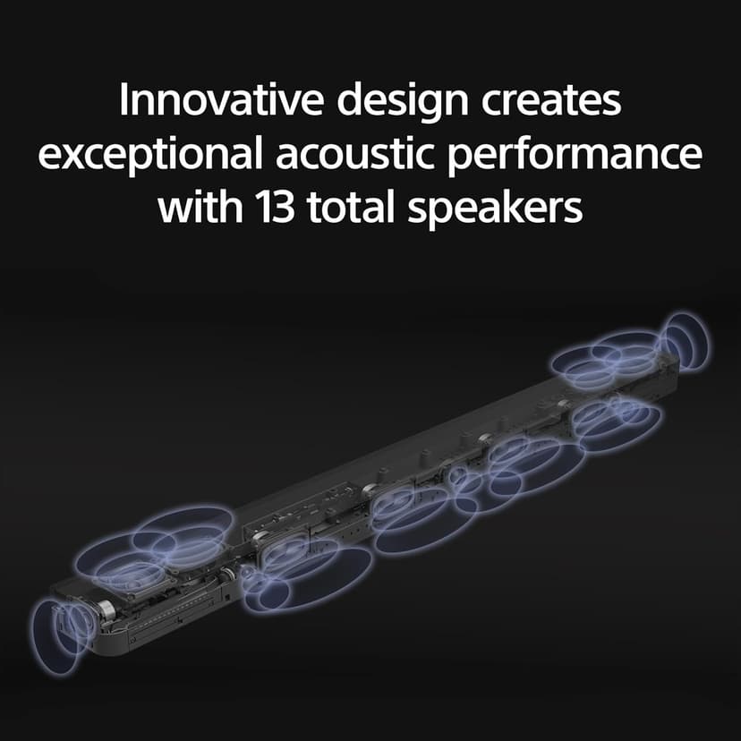Sony BRAVIA Theater Bar 9 Soundbar for TV Surround Sound Home Theater with 13 Speakers, Dolby Atmos/DTS:X, 360 Spatial Sound Mapping, HDMI 2.1 and Supports Spotify Connect/Apple AirPlay (HT-A9000)