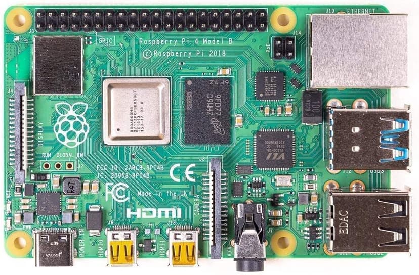 Raspberry Pi 4 Computer Model B 8GB Single Board Computer Suitable for Building Mini PC/Smart Robot/Game Console/Workstation/Media Center/Etc.