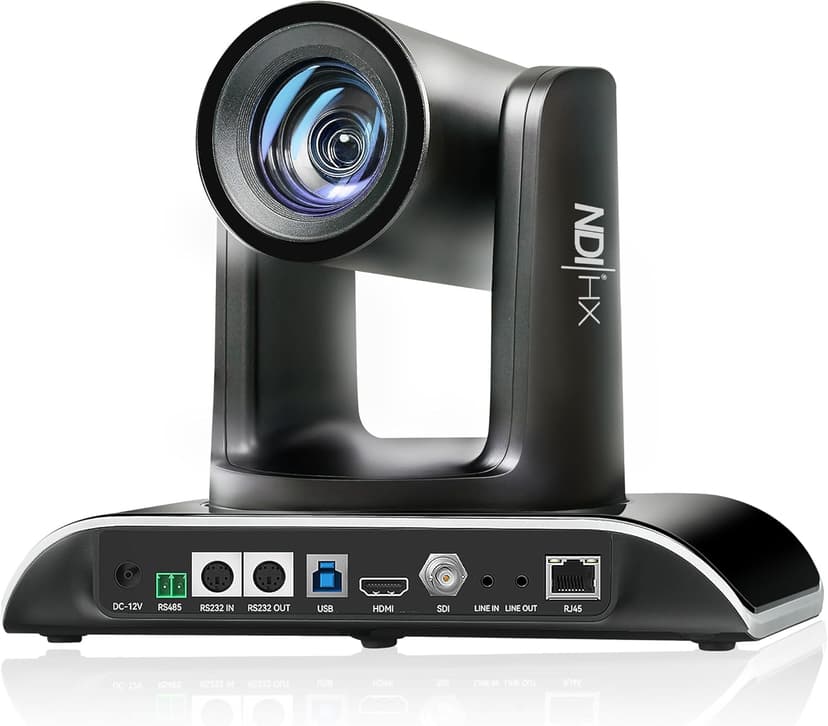 Tenveo AI Auto Tracking NDI PTZ Camera 3G-SDI/HDMI/USB3.0/LAN PoE 30X Optical+8X Digital Zoom IP Live Streaming Camera, FHD 1080P 60FPS for Church Services Worship Large Events Live Broadcast