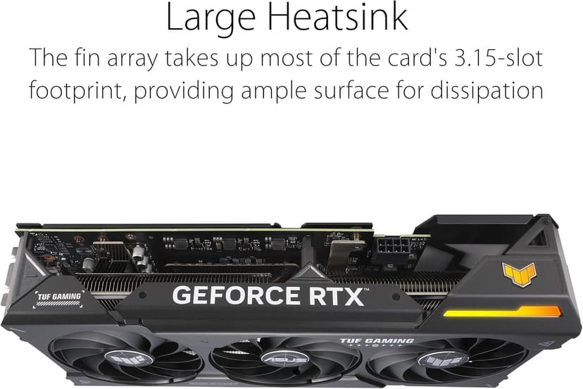 ASUS TUF Gaming NVIDIA GeForce RTX™ 4070 OC Edition Gaming Graphics Card (PCIe 4.0, 12GB GDDR6X, HDMI 2.1, DisplayPort 1.4a)