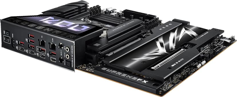 ASUS ROG Crosshair X870E Hero AMD X870E AM5 ATX Motherboard, Advanced AI PC Ready, 18+2+2 Power Stages, DDR5, PCIe® 5.0, 5X M.2, Wi-Fi 7, USB4®, AI Overclocking, Core Flex, PCIe Slot Q-Release Slim