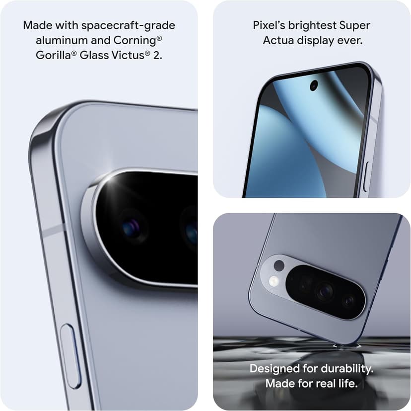 Google Pixel 10 Pro - Unlocked Android Smartphone with Gemini, Your AI Assistant, Triple Rear Camera System, Fast-Charging 24+ Hour Battery, and 6.3" Super Actua Display - Obsidian - 128 GB