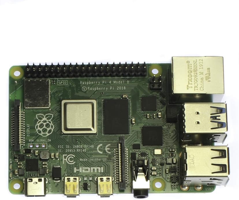 Raspberry Pi 4 Model B 2019 Quad Core 64 Bit WiFi Bluetooth (1GB)
