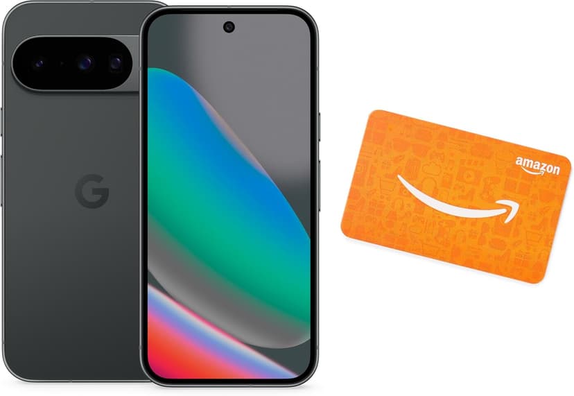 Google Pixel 10 - Obsidian - 128 GB with $100 Amazon Gift Card