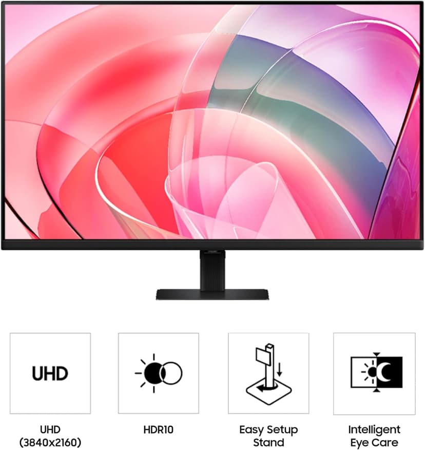 Samsung 37" ViewFinity S7 (S70D) 4K UHD HDR10 High Resolution Monitor, DP Port, TUV-Certified, 2025, LS37D700EANXZA