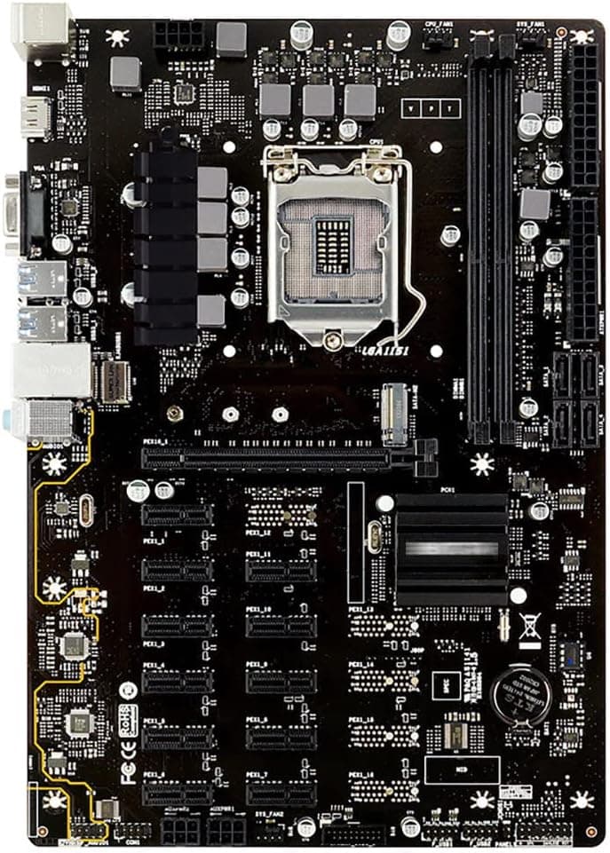 Mining Motherboard for BIOSTAR TB360-BTC PRO 12Video Card LGA 1151 DDR4 for BTC Miner Machine Bitcoin Mining
