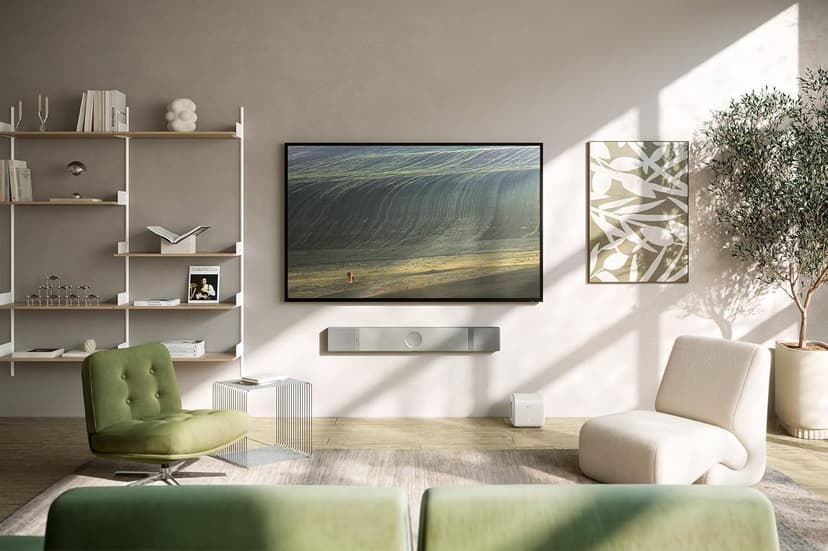 KEF XIO Dolby Atmos 5.1.2 Soundbar (Silver Grey)