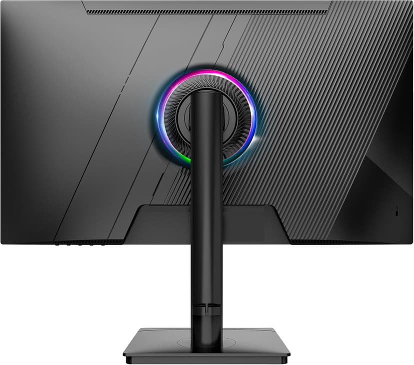 CRUA 27” Gaming Monitor, IPS UHD (3840x2160) Dual Mode (4K 144Hz or FHD 300Hz), 120% sRGB, Support Rotating/Vertical, AMD FreeSync, Built-in Speakers, HDMI 2.1 & DP 1.4, Wall Mount Install-Black