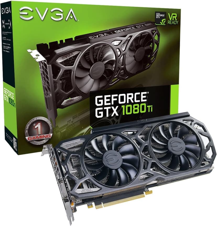 EVGA GeForce GTX 1080 Ti SC Black Edition Gaming, 11GB GDDR5X, iCX Cooler & LED, Optimized Airflow Design, Interlaced Pin Fin Graphics Card 11G-P4-6393-KR (Renewed)