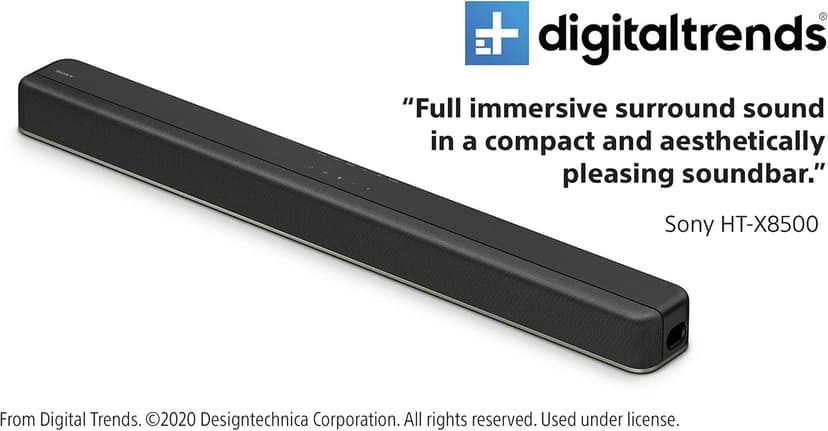 Sony HTX8500 2.1ch Dolby Atmos/DTS:X Soundbar with Built-in subwoofer, Black