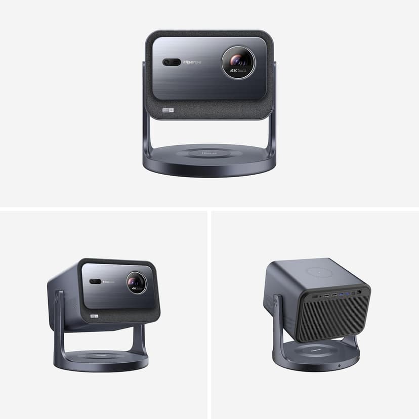 Hisense C2 4K UHD Triple Color RGB Laser Portable Mini Projector, 65”~300", 2000 ANSI Lumens, 110% BT.2020 Wide Color Gamut, Dolby Vision, Sound by JBL, Netflix, WIFI 6E