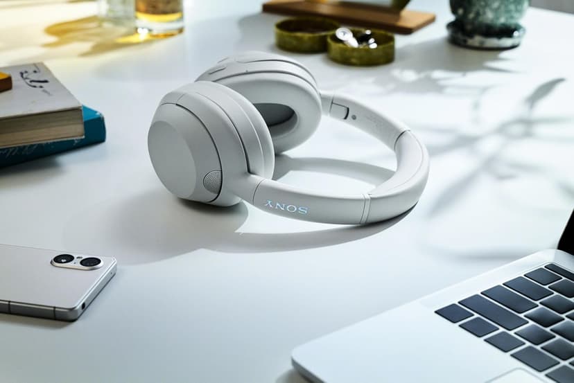 Sony ULT WEAR Over-Ear Noise Cancelling Bluetooth Headphones with Alexa Built-in, Comfortable Design, 30-Hour Battery, Massive Bass, Off White