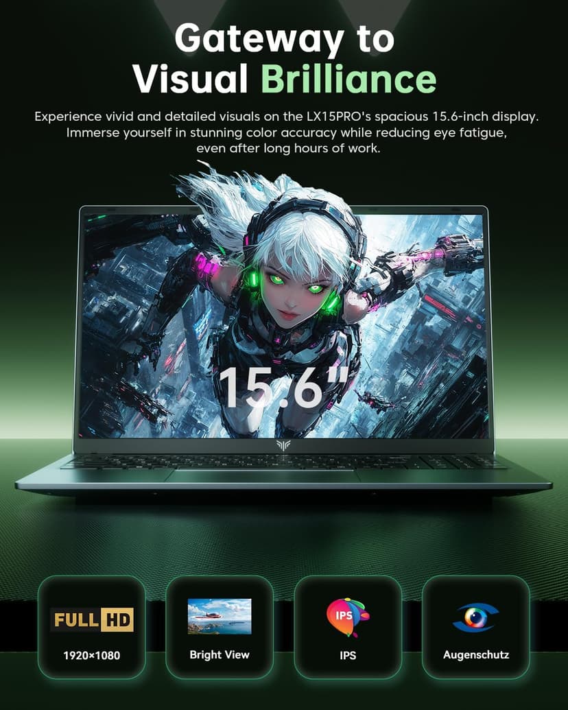 2025 Laptop with AMD Ryzen7(Up to 4.3GHZ,8C/16T),AMD Radeon Graphics,16GB DDR4 RAM 512GB SSD,WiFi 6,15.6 inch IPS Display,4800mAh Battery,Type-C,Micro SD,Webcam,Windows 11 Slim Laptop Computers