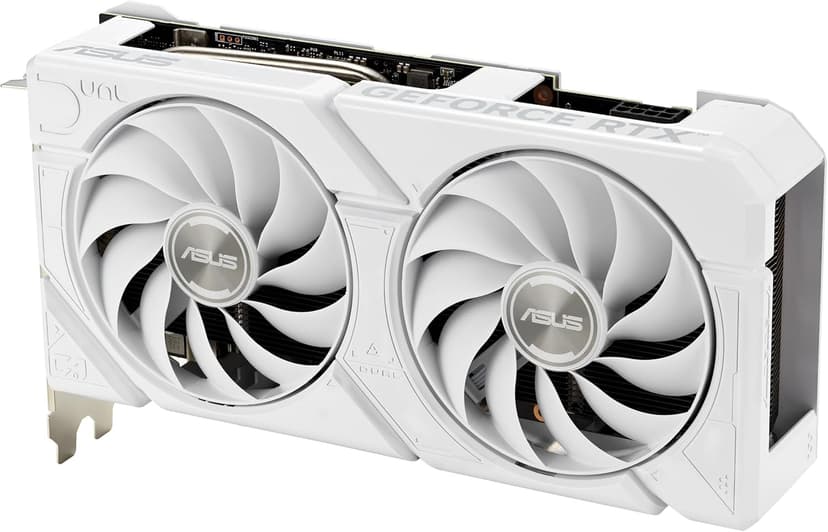 ASUS Dual GeForce RTX 4060 EVO White OC Edition 8GB GDDR6 Gaming Graphics Card White (Nvidia GeForce RTX4060 DLSS3, 246 AI Tops, PCIe 4.0, 1x HDMI 2.1a, 3X DisplayPort 1.4a,