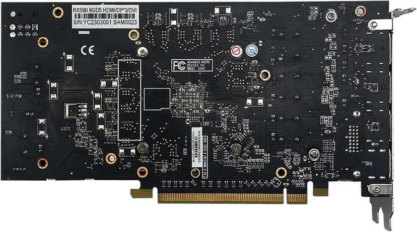 Radeon RX 590 GME Graphics Card, 2304SP 8GB GDDR5 256bit PCIe 3.0 ×16 1340MHz Base Clock Gaming Video Card (Radeon RX 590 GME)