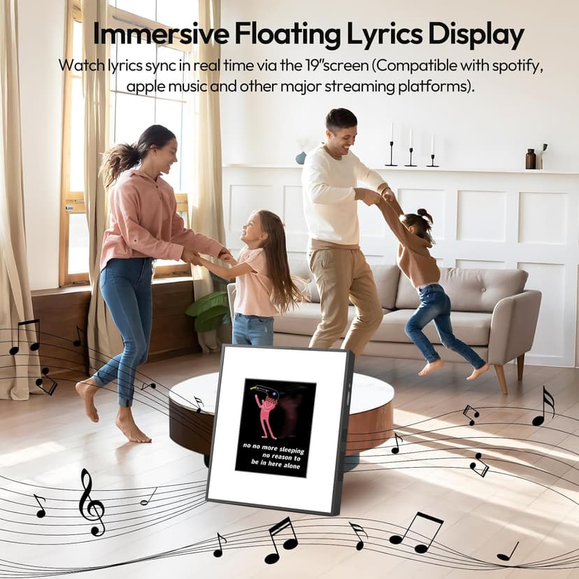 BOCT Music Frame Smart Speaker - with Lyrics Display,Hi-Fidelity Box Speaker,Creative Home Gift,Over 10000+ World Famous Paintings,Supports Spotify & Apple Music